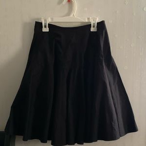 🥰EUC Body by Victoria Black Cotton A-line Skirt, Zip-Up Back